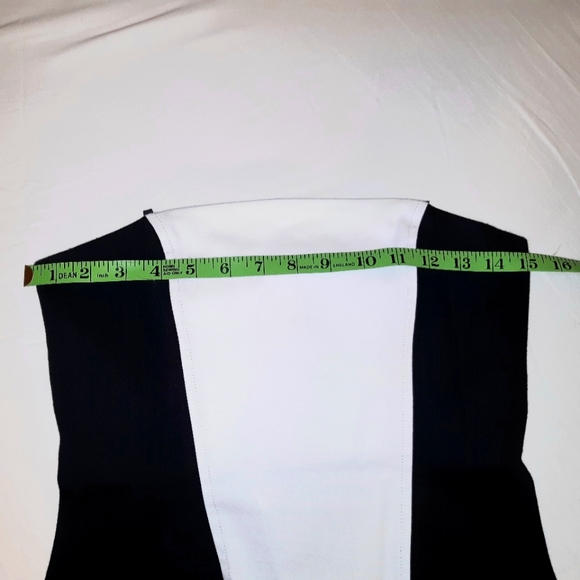 Rare 100% Cotton 2 piece Black and White Halter Dress and Black Jacket Size 5 - Picture 14 of 16